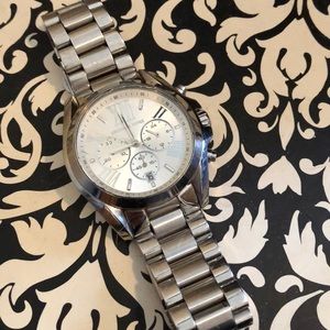 Silver Women’s Oversized Michael Kors Watch